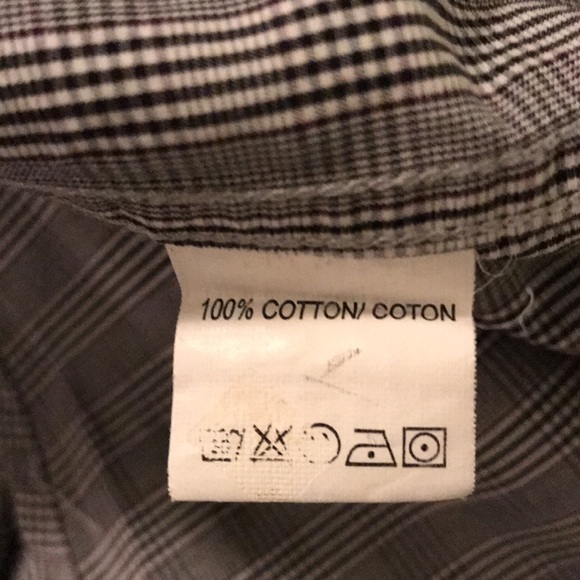 Men’s Sondergaard Copenhagen Long-Sleeve Check Fitted Dress Shirt Size 17.5 - Picture 4 of 4